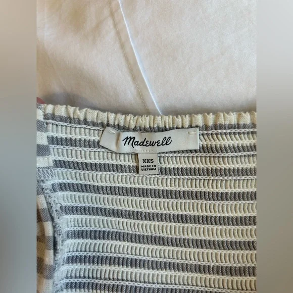 Madewell Black and White Ruffled Tiered Maxi Sundress - Picture 6 of 7